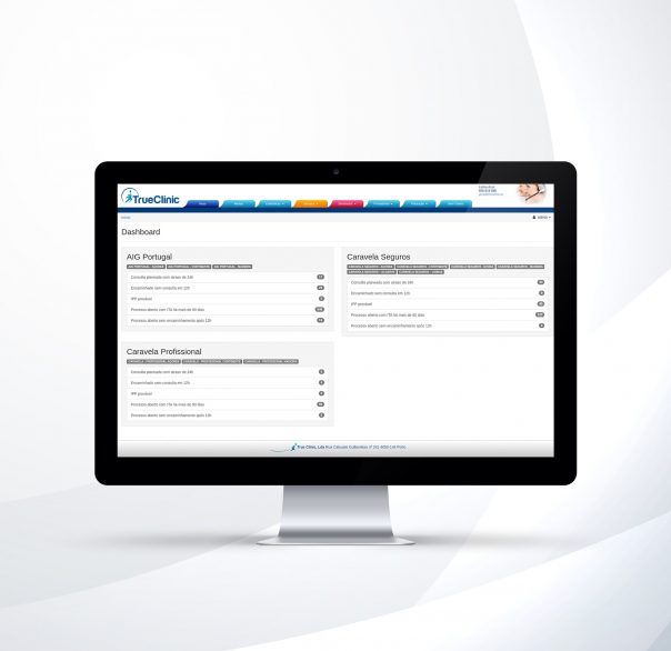 Gestão de Seguros da TrueClinic