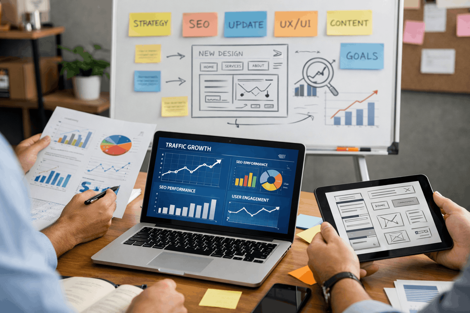 Análise de performance após actualização de um site